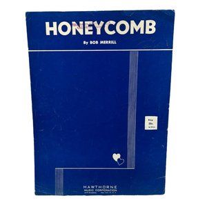 Piano Sheet Music Honeycomb by Bob Merrill 1954 Vintage
